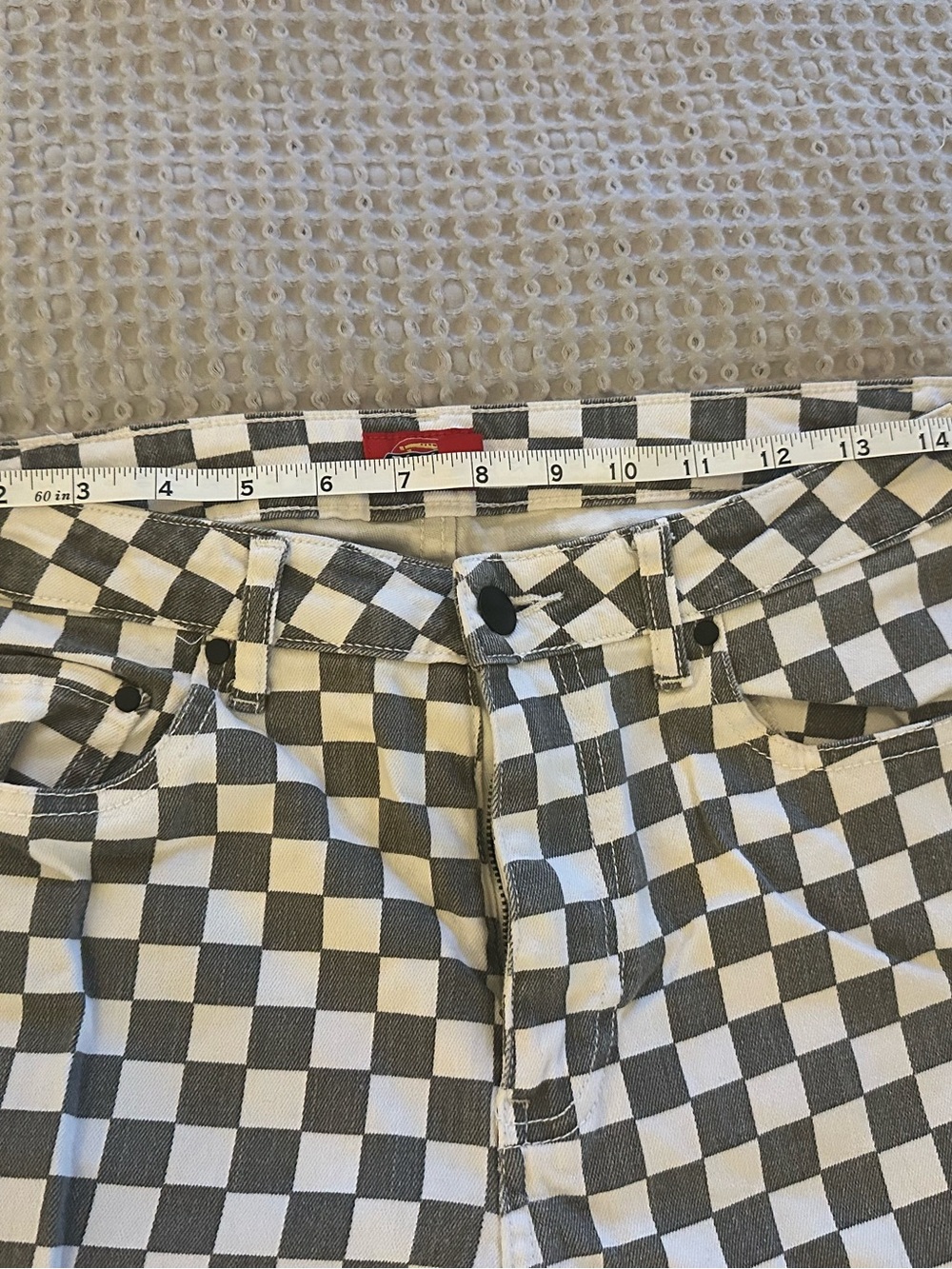 Dickies Black and White Checkered Skinny Pants - Picture 7 of 7